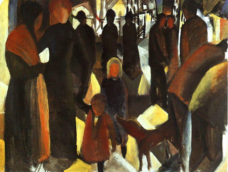 August Macke Leave Taking Norge oil painting art